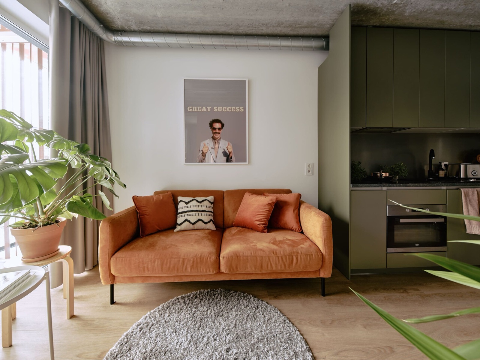 A one-bedroom home at Campus House